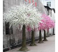 Artificial Cherry Blossom Tree Artificial Plant, Plastic Hanging Cane Sakura Garland, for Wedding Event Indoor Outdoor Party Restaurant Mall Silk Flower 3m