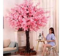 Artificial Cherry Blossom Tree for Indoor/Outdoor Decor, 1.5m Elegant Design for Weddings and Home, Stunning Pink Floral Display for Hotels and Events
