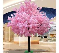 Artificial Cherry Blossom Tree, Handmade Fake Flower Wishing Tree for Indoor & Outdoor Wedding and Party Decoration, 1.2m x 0.8m (3.9ft x 2.6ft)