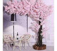 Artificial Cherry Blossom Tree Handmade Gorgeous Fake Vines Flowers Outdoor Artificial Plants for Wedding Event Indoor Outdoor Party Restaurant Mall Decoration,01,200x200cm