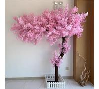 Artificial Cherry Blossom Tree, Handmade Light Pink Cherry Tree with Blossom Branches, for Indoor Outdoor Wedding Decor,1.2x0.8m/3.9x2.6ft