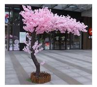 Artificial Cherry Blossom Tree - Large Handmade Pink Wishing Tree for Indoor and Outdoor Decoration, Create a Dreamy Atmosphere