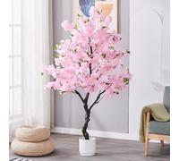 Artificial Cherry Blossom Tree - Large Silk Flower for Indoor Outdoor Decoration, Perfect for Living Room, Shopping Mall, DIY Projects, and Wedding Decor