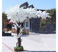 Artificial Cherry Blossom Tree, Large Weeping Floral Plant for Indoor/Outdoor Decor, Perfect for Weddings, Events, Parties, Restaurants, and Malls