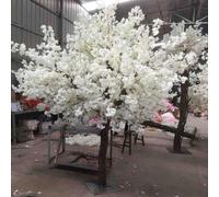 Artificial Cherry Blossom Tree - Lifelike Leaves and Real Wood Stems Replica for Indoor/Outdoor Decoration, Stunning 3.0m x 2.5m Design
