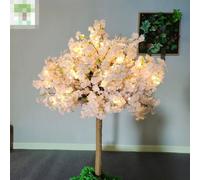 Artificial Cherry Blossom Tree, Shopping Mall Wishing Tree Indoor and Outdoor Decoration Internet Celebrity Landscaping Fake Trees(B,3M)