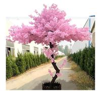 Artificial Cherry Blossom Tree Simulation Plant, Round Wishing Tree for Office, Bedroom, Living Room, Party, Wedding Decor - Flower Design