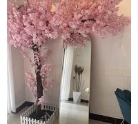 Artificial Cherry Blossom Tree Stunning Artificial Cherry Blossom Tree for Weddings Indoor Outdoor Decor Lifelike Pink Floral Decoration,Pink,78.74in * 59.06in