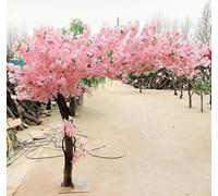 Artificial Cherry Blossom Tree, Stunning Silk Flower Plant, Handmade Weeping Tree Decoration, 2m Tall, Perfect for Home or Event Decor