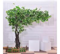 Artificial Cherry Blossom Tree with Lifelike Leaves and Flowers - Perfect for Outdoor Wedding Decoration(2.5x1.5m/8.2x4.9ft)