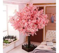 Artificial Cherry Blossom Tree with Stabilizing Base, Handmade Silk Flower Wishing Tree, Easy to Assemble for Home, Wedding, Hotel Decor - 300CM / 9.8ft