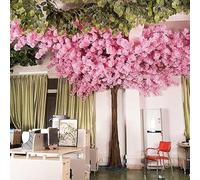 Artificial Cherry Blossom Trees Company Artificial Cherry Blossom Flowers White Fake Flower Tree Plant for Indoor Outdoor, Artificial Tree(1.2m/4ft)