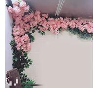 Artificial Cherry Blossom Trees - Fake Flower Vine for Indoor Wedding Decor, Rattan Decoration for Air Conditioning and Ceiling
