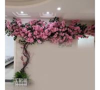 Artificial Cherry Blossom Trees for Outdoors - Fake Flower Vine for Indoor Wedding and Rattan Ceiling Wall Decor