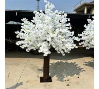 Artificial Cherry Blossom Trees, Large Silk Peach Tree Handmade Lifelike Flowers for Home Office Party Wedding Decor,002,250x250cm