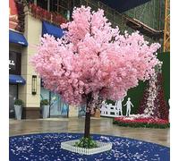 Artificial Cherry Blossom Trees Pink, 1.5/1.8/2./3M Large Stunning Wishing Tree Decor Plants For Parties, Restaurants, And Malls - Indoor Outdoor Decoration(2 * 2m/78 * 78in)