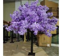 Artificial Cherry BlossomTrees Artificial Lilac Handmade Dark Purple Tree Indoor Outdoor Home Office Party Wedding (5.2FT Tall/1.6M)