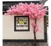 Artificial Cherry Tree Large Pink Plant Wishing Tree Handmade Fake Silk Flower Blossom Party Restaurant Mall Decoration,A,1.8x1.5m/5.9x4.9ft
