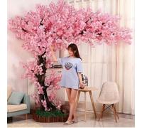 Artificial Cherry Tree, Large Simulated Cherry Tree, Cherry Blossom Tree,Artificial Japanese Pink Cherry Tree, for Home, Office, Bedroom,08,200×150cm