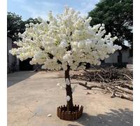Artificial Cherry Tree Stunning Lifelike Artificial Cherry Blossom Tree Lifelike Leaves and Real Wood Stems Replica - Perfect Indoor/Outdoor Hotel Decoration,007,3.0mx2.5m