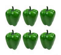 Artificial Chili Peppers Set 6 Pcs for Creative Decor and Ambiance Enhancement (Red)