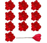 Artificial Christmas Flower Wreath 3-Tier for Red White 10pcs Full Design | Made of cloth iron wire and foam Lifelike appearance for holiday decor Size 10.5x5x27cm Multipurpose for wreaths and tree