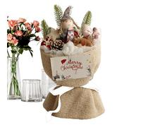 Artificial Christmas Flowers | Centerpieces with Light - Artificial Flowers Doll Bouquet,for Home Winter Party Wedding Birthday Girlfriend