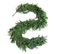 Artificial Christmas Garland - 3.9 Ft Greenery Olive Vine, Pine Garlan Real Touch Decoration, Rustic Holiday Wreath Vine, Faux Seasonal Hanging Garland, Natural Look Winter Display, Decorative Home A