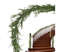 Artificial Christmas Garland - Green Spruce Holiday Wreath, Decorative Festive Centerpiece | Greenery for Mantle, Table, Stair Railing, Doorway, Fireplace, Home Décor, Seasonal Celebration