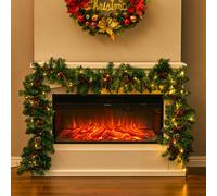 Artificial Christmas Garland Pine Cone Red Berries Green Garland Christmas Decoration Xmas Ornament 270cm