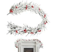 Artificial Christmas Guirnalda - Guirnalda festva for door, realistic Christmas and outdoor Christmas decoration, shelves, chimneys, doors, windows, porches, tables, kitchens