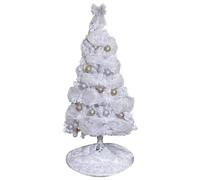 Artificial Christmas Pine Tree, Decorations + Skirt + LED String Lights, Realistic Holiday Party Decorations(2.4m/8ft)
