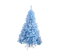 Artificial Christmas Pine Tree Fake Xmas Spruce Trees Holiday Decoration With Metal Stand For Outdoor Indoor Decor Xmas Trees(Snow Blue,120cm)