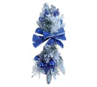 Artificial Christmas Teardrop Swag for Stair Decoration, Various Styles of Christmas Garland, Christmas Hanging Swag for Home Holiday Decor (Blue, 60cm*30cm)