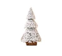 Artificial Christmas Tree,1pcs Mini Snow Xmas with Base Realistic Flocked Decor for Tabletops & Miniature Gardens Durable Winter DIY Decoration(15 * 8cm)