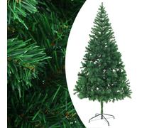 Artificial Christmas Tree 210 x 105 cm Green PVC Plastic 910 Dense Branches Lg.