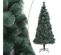 Artificial Christmas Tree 240x125cm Green PET with Steel Stand 100 Tips Foldable