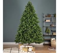 Artificial Christmas Tree, 6ft, Frieburg Model - Full, Bushy, Flame Retardant, Hinged Branches, Metal Stand Included