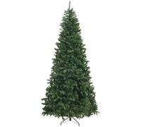 Artificial Christmas Tree, 9ft with 2132 Branch Tips, Auto Open Feature, Holiday Décor with Steel Base for Home Office, Green