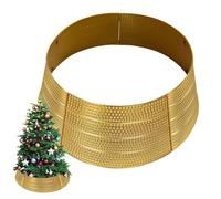 Artificial Christmas Tree Collar - Decorative Christmas Tree Ring 2024,Metal Faux Tree Skirt Pet-Proof Guard Ring For Prevent Pets From Chewing