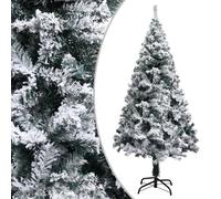 Artificial Christmas Tree Flocked Snow 680 Tips 95 x 95 x 150 cm Green PVC Steel