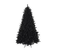 Artificial Christmas Tree Large Colorado Pine Bushy Spruce Thick Tips with Metal Stand Quality Xmas Tree Ideal for Festive Season Indoor-Outdoor Décor (Black 7ft, 1000 Tips)