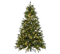 Beliani Artificial Christmas Tree LED FIDDLE 210 cm Green, Green