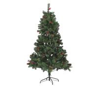 Artificial Christmas Tree LED JACINTO 180 cm Dark Green