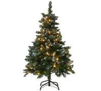 Beliani Artificial Christmas Tree LED PALOMAR 120 cm Dark Green, Green