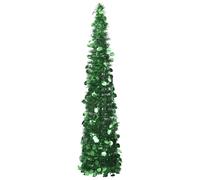 Artificial Christmas Tree Pop-Up Green 150x33cm PET Compact Easy Store Standless