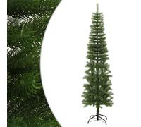 Artificial Christmas Tree Slim 210 cm, Realistic PE Green, Robust Steel Stand, 616 Tips, Durable Christmas Decoration for Hallway and Home