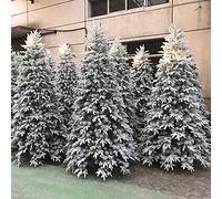 artificial christmas tree, snow hinged christmas pine tree with metal stand, frozen snow christmas tree for christmas decorations-a 7.9 feet atmosphere