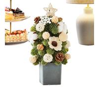 Artificial Christmas Tree | Table Ornament for Parties - Star Cup Tree Pineapples Balls DIY Christmas Decorations Indoor - for Carnival Party Mother's Day Fireplace Desktop Home Of