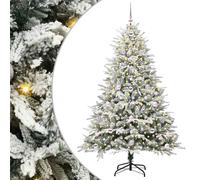 Artificial Christmas Tree Warm White PVC and PE Decorative Tree vidaXL
